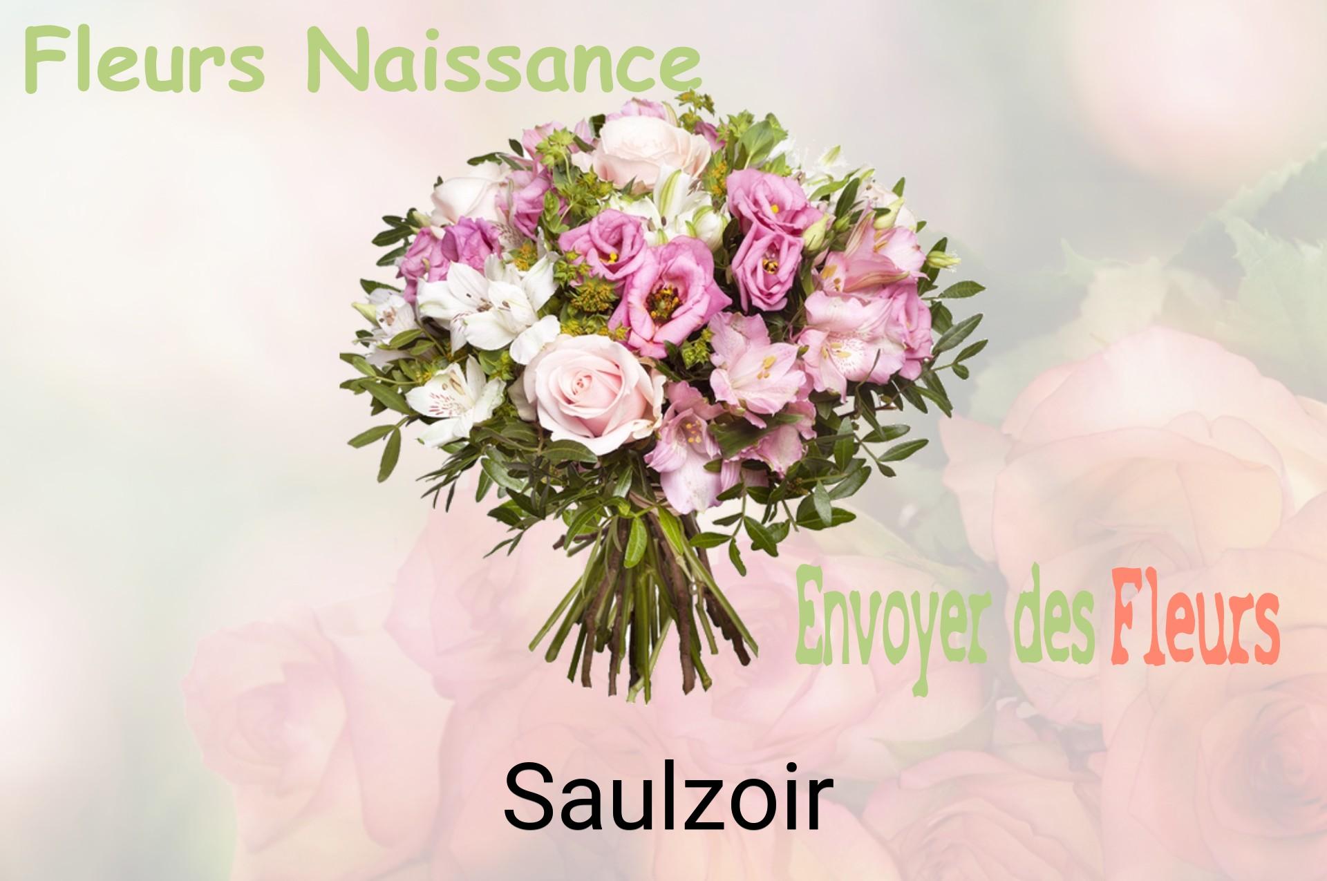 Bouquet de fleurs de naissance livré à Saulzoir